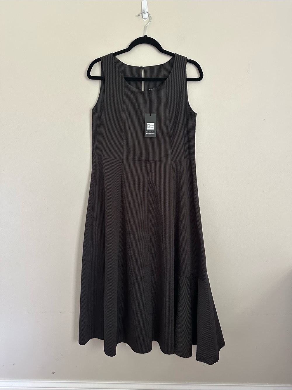 Matthildur Icelandic Design Striped Asymmetrical Dress Small NWT $456 Lagenlook